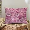 EAGSTS Pink Glitter Money Pillows Aesthetic 2000s Vintage Pillow Case Cute Preppy Banner for Teen Girl Bedroom Classroom College Dorm Home Living Room Birthday Party Decor 12x20 Inches #1
