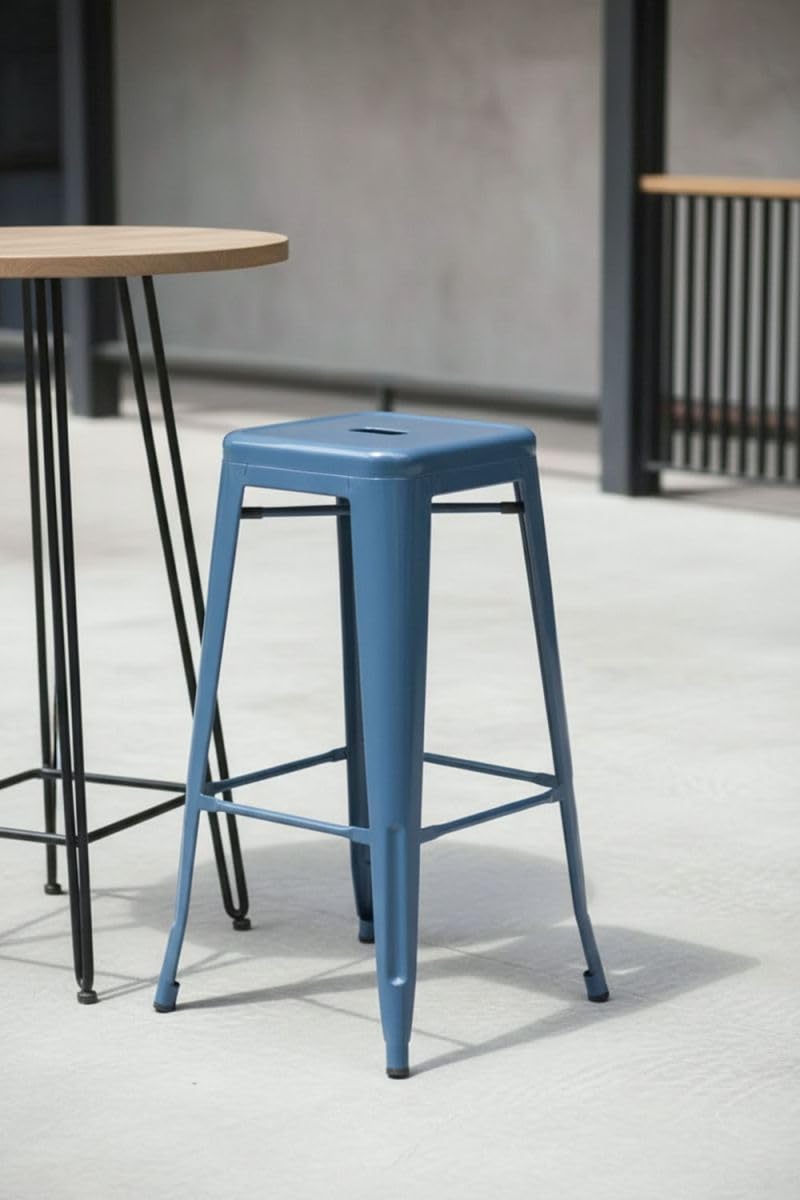 Regalos Miguel - Taburete Torix Alto 76 cm - Azul Petróleo