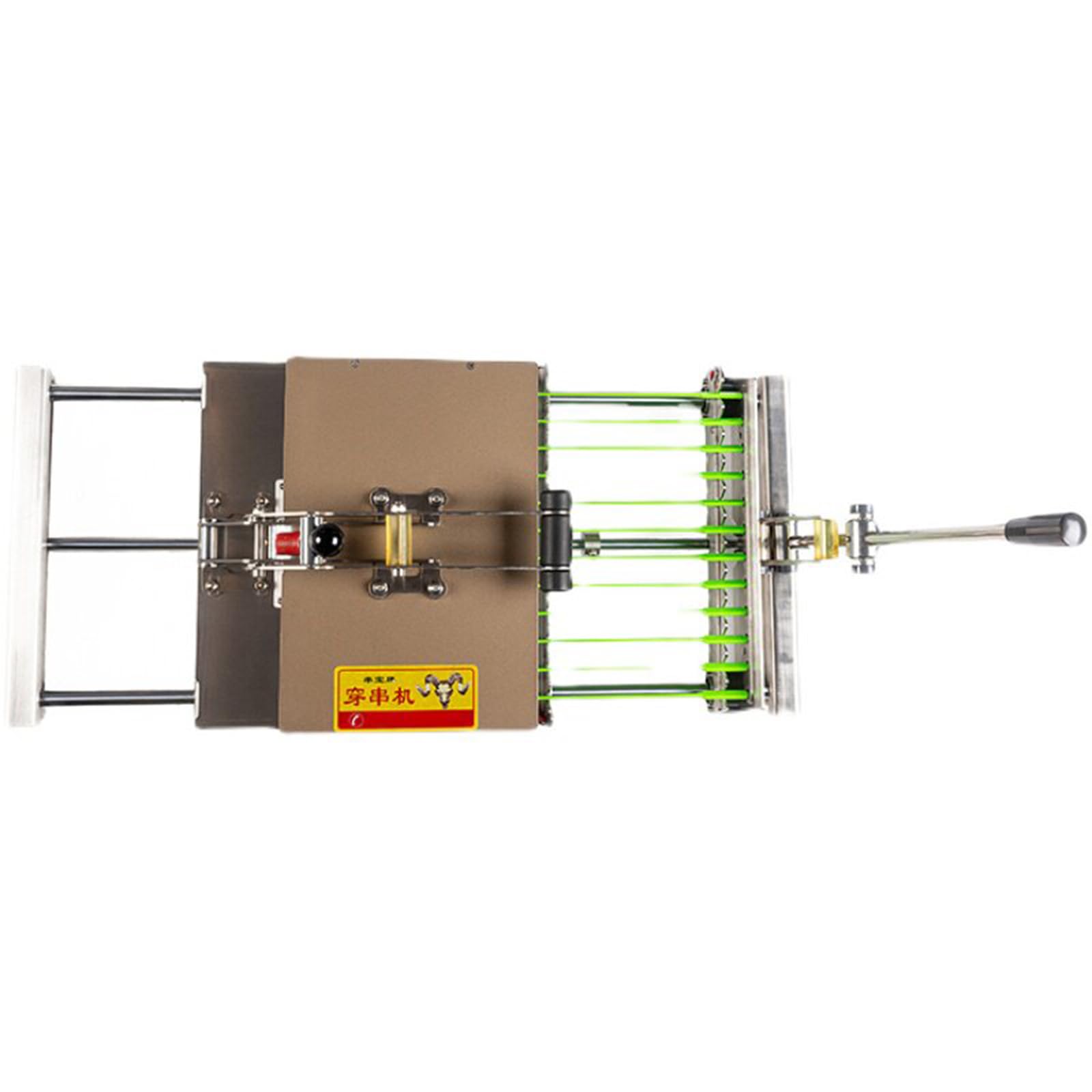 Macchina per kebab manuale con 8/12 fori, in acciaio inox, per spiedini da barbecue, design regolabile per tutti gli spiedini in bambù/metallo, ideale per picnic all'aperto e campeggio