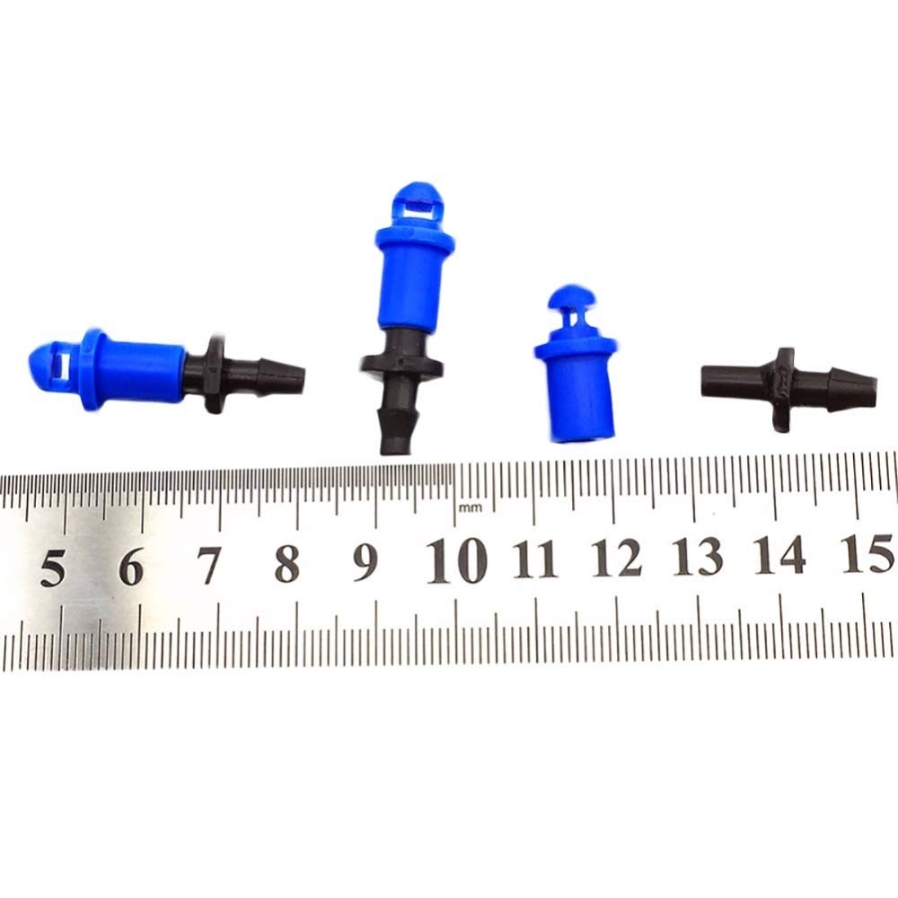 Gartenbewässerung Dripper Sprinkler 1000 stücke 360 ​​grad refraction micro sprayer mit 4mm barbed connector landwirtschaft garten bewässerung zubehör wassering patching