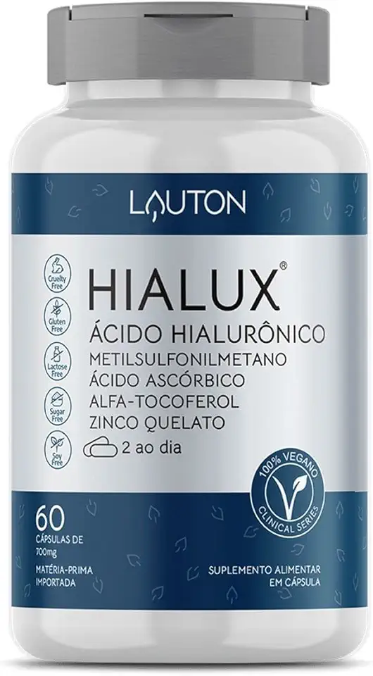 Hialux Acido Hialuronico 150mg Vegano 60 Capsulas Lauton
