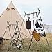 Shurhome 1 Pair Camping Multifunctional Storage Rack Strong Outdoor Triangles Rack Buckle Side Buckle for Hiking Picnics