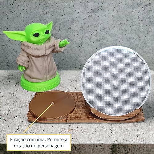 Genérico Suporte Alexa Echo POP Baby Yoda Star Wars - Presente, decoração criativa, música, som, sta