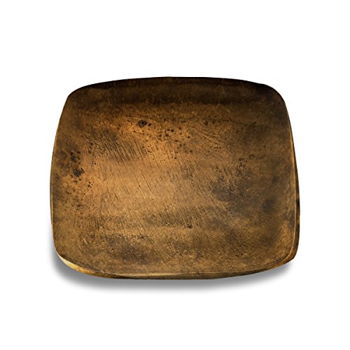 Julia Knight 1343500 Stapelbares quadratisches Tablett, Aluminium, bronze Cover