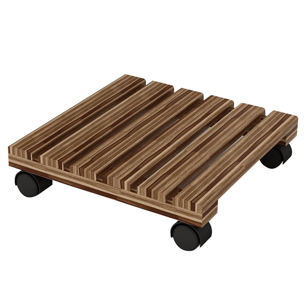 Chariot à plantes robuste en bois massif de qualité supérieure 30 cm