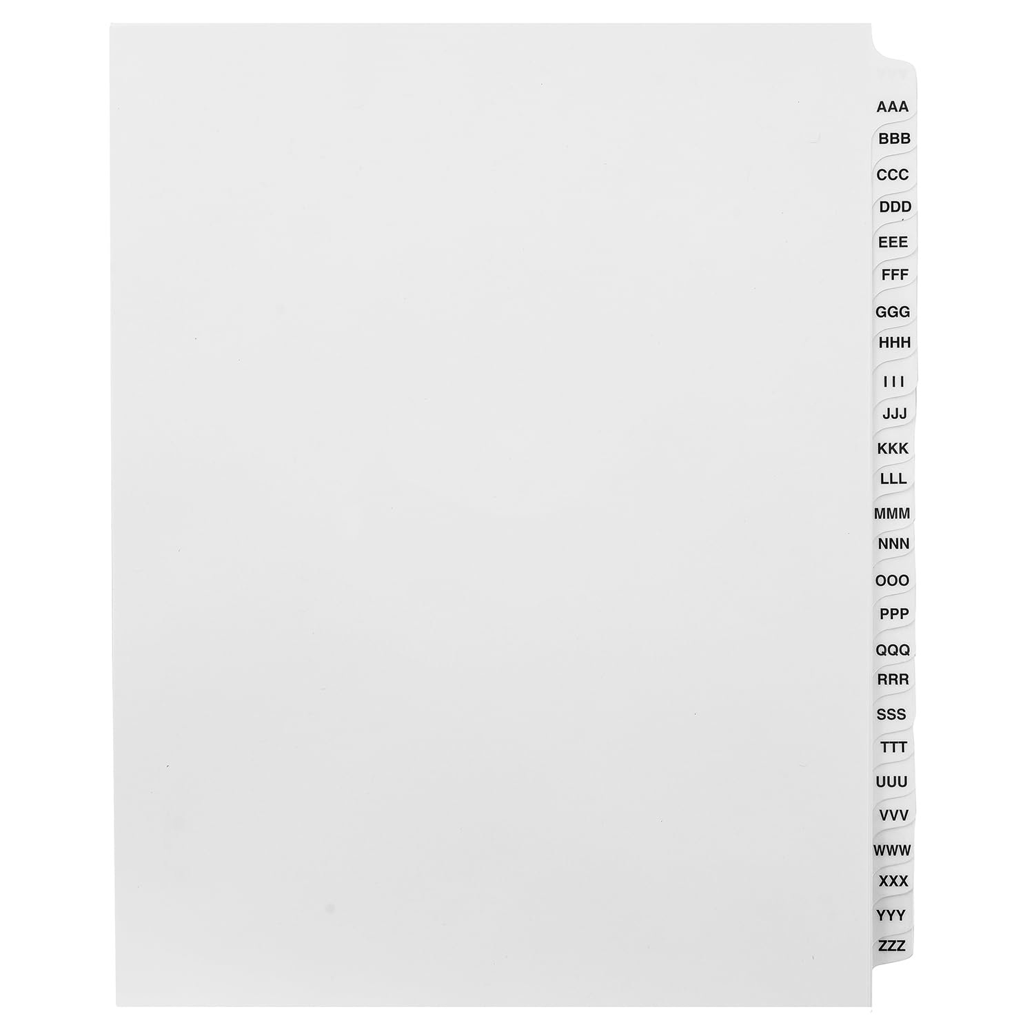 Amazon.com : Exhibitindexes® Exhibit Tabs AAA-ZZZ : Office