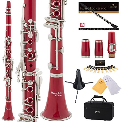 Mendini by Cecilio Red Clarinet Kit