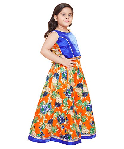Image of TINY TOON Light Green Color Lehenga, Choli and Dupatta Set For Girl