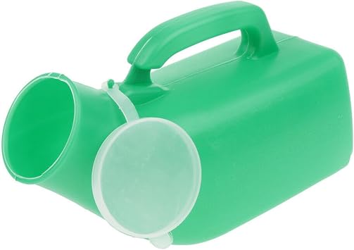 Male Urinal 1200 ML Male Urinal with Lid Spill Proof Urine Bottle Urinals for Men Plastic Men Elderly Urinal Pee Urinal Bottle Portable Urine Bottle Green