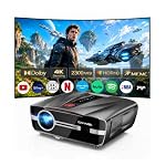 CAIWEI – 2300ANSI Tageslicht Beamer 4K Ultra HD HDR10 Tagsüber Smart 