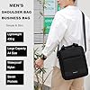 zhongningyifeng Men's Messenger Bag Nylon Shoulder Bag A4 Business Waterproof Casual Black Crossbody Bag for Work Travel Outdoor #1