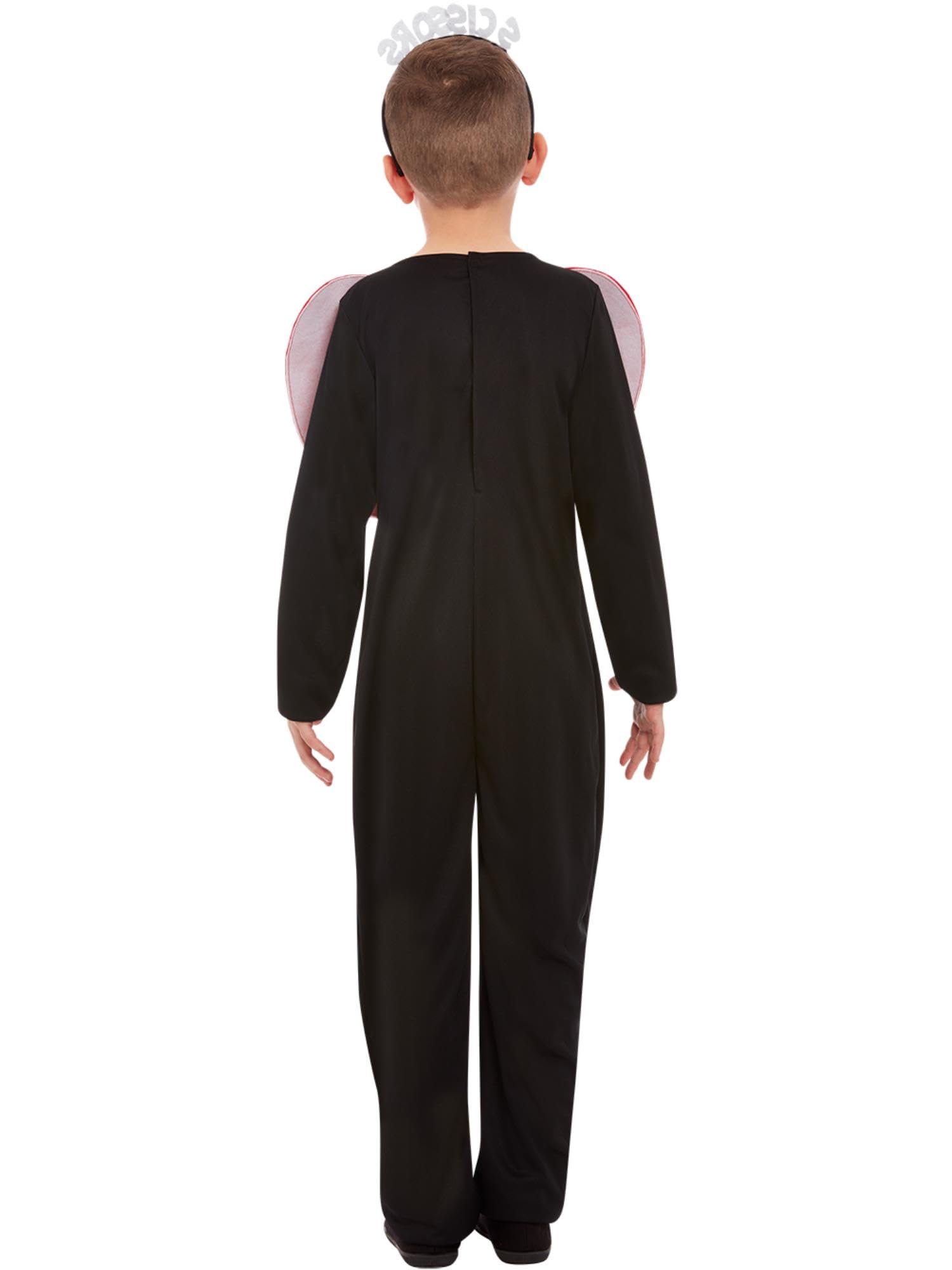 Smiffys Scissor Costume For Kids - Black & Red Tunic With Headband, Medium/Large Child Size