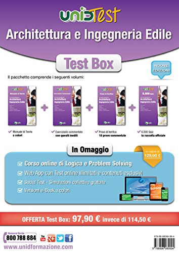Test Box architettura e ingegneria edile: Manuale di teoria-Eserciziario commentato-Prove di verifica-6.000 quiz. Con aggiornamento online Test Box architettura e ingegneria edile: Manuale di teoria-Eserciziario commentato-Prove di verifica-6.000 quiz. Con aggiornamento online