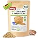 D&O Nature Products Goldleinsamenmehl Bio 400g, Gold Leinsamenmehl, Ballaststoffreich hoher Proteingehalt glutenfrei und wenig Kohlenhydrate, Goldleinmehl als Mehlersatz, ideal zum Backen
