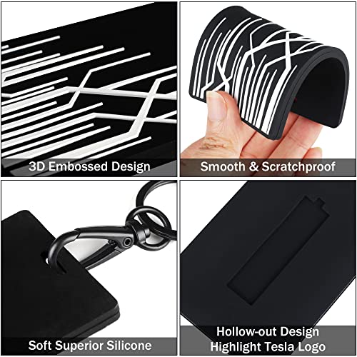 Seven Sparta Key Card Holder For Tesla Model 3, Model Y, Model X Silicone Key Chain #TOP2