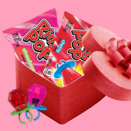 Ring Pop Individually Wrapped Bulk 24 Count Lollipop Easter Variety Pack – Lollipop Suckers W/ Assorted Fruity Flavors - Fun Easter Candy For Easter Decorations, Baskets & Egg Hunts #TOP5