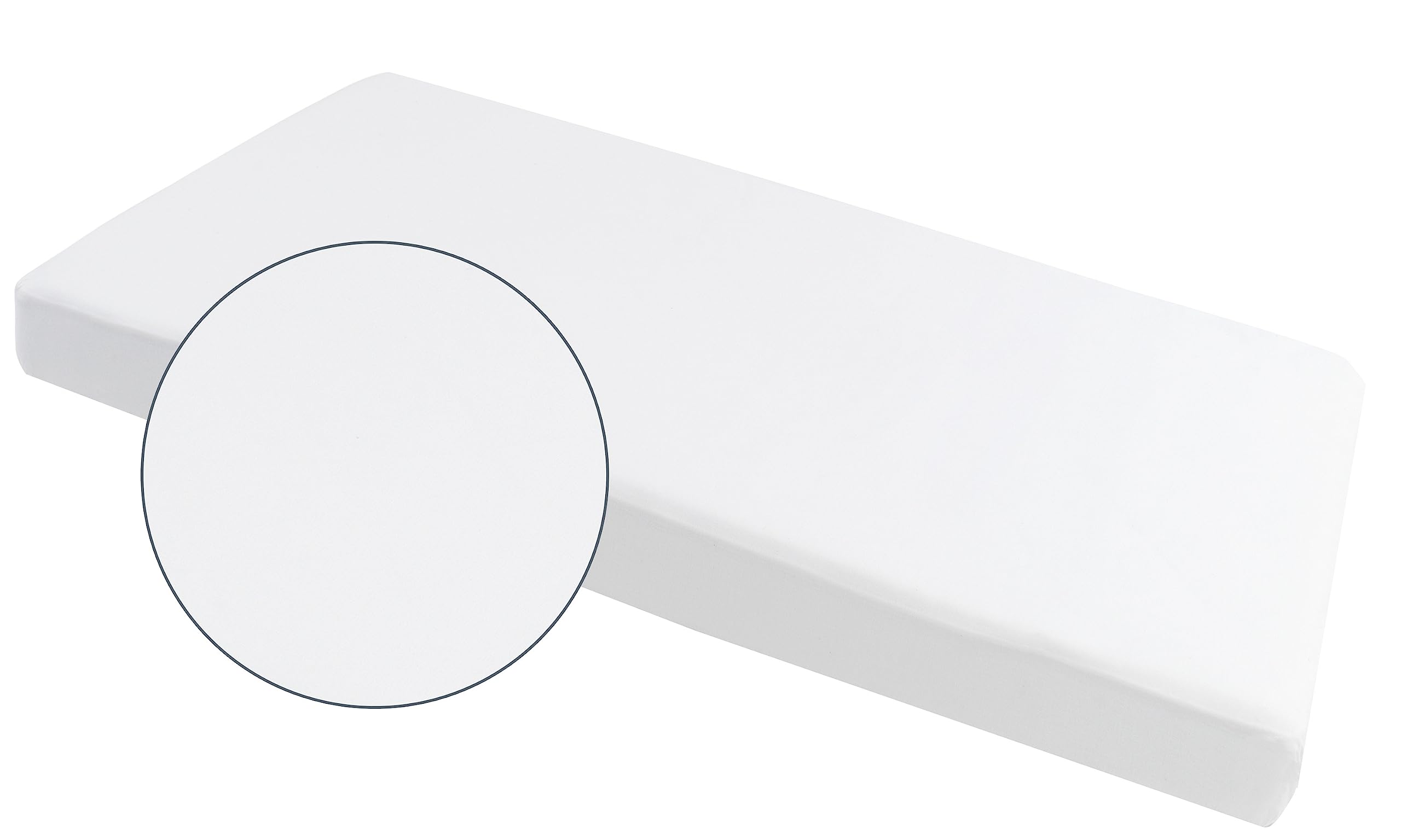 Medi Partners Lenzuola Lettino Neonato 60x120-100% Cotone Lenzuolo con Angoli Culla Coprimaterasso fitted Materassino Sheet Letto Bambino Lenzuolino (Bianco)