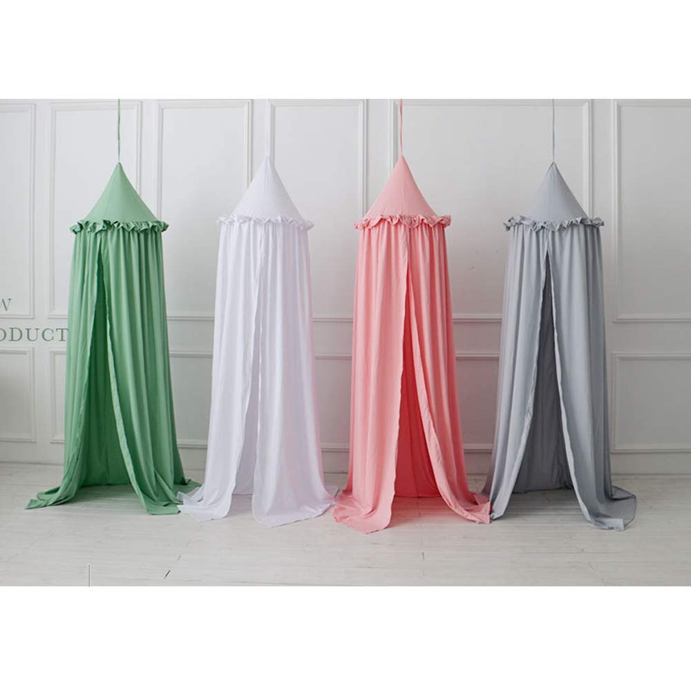 Tenda sensoriale, Baldacchino da Letto in Cotone con Cupola Rotonda, Tenda da Gioco Princess, for la Decorazione della Camera da Letto(Green)