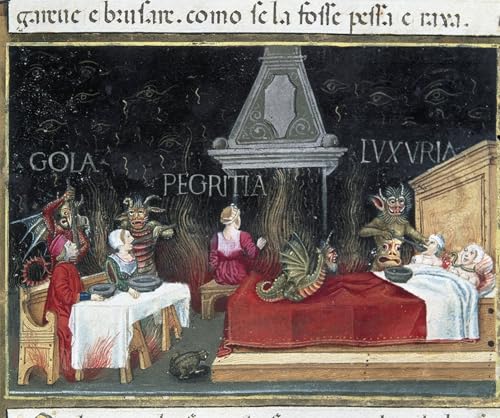 Pintura mural del Inframundo de Cristoforo De Predis, arte exclusivo de 60x90cm para hogar