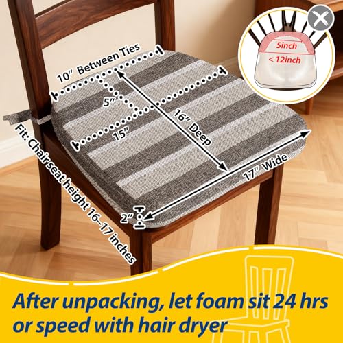 image for AAAAAcessories D-Shaped Chair Cushions, 2