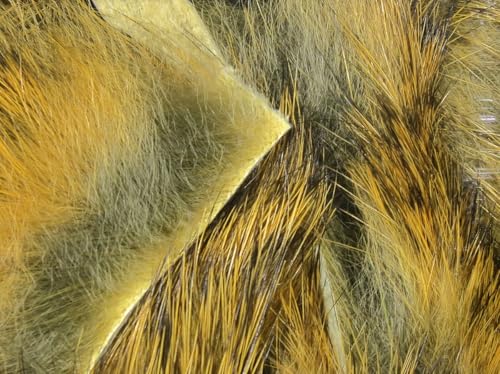 Hareline Fly Tying Magnum Rabbit Strips - Wide Rabbit Fur Strip Material for Streamers, Pike, Musky & Saltwater Flies