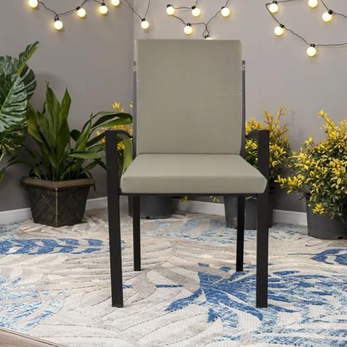 Coussins de chaise de jardin抗褪色大尺寸聚酯纤维户外折叠椅垫