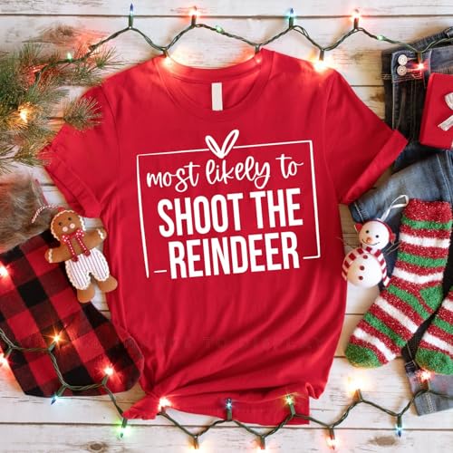 Most Likely to Christmas Shirts for Family, Xmas Party Members Gift, Family Matching Holiday T-Shirts, Funny Party3