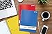 Better Office Products Spiral Notebooks 3-Subject, 6 Pack, College Rule, 120 Sheet Notebook with Sturdy Pocket Dividers, 10.5 x 8 inches, 6 Assorted Primary Colors, 6 Pack