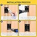 6PCS 2 inch Hinges, Butt Door Hinges Cabinet Hinges 1.2mm (0.047