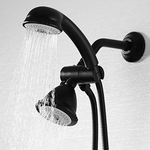 Bestill Wall Mounted 6 Inch Extension Shower Head Arm, Shower Arm And Flange Included, Matte Black #TOP2