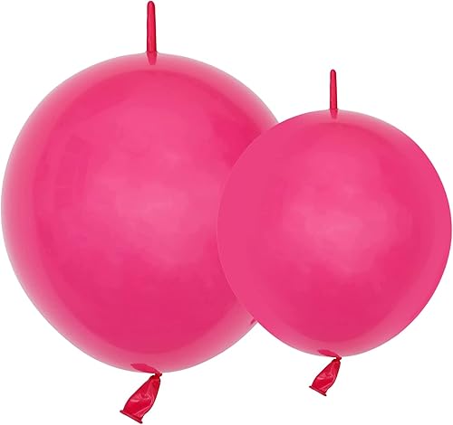 Globo de látex rosa intenso de 6 pulgadas y 12 pulgadas, 200 globos de enlace rápido, globos enlazables para decoración de fiestas disponible en Yaxa Peru