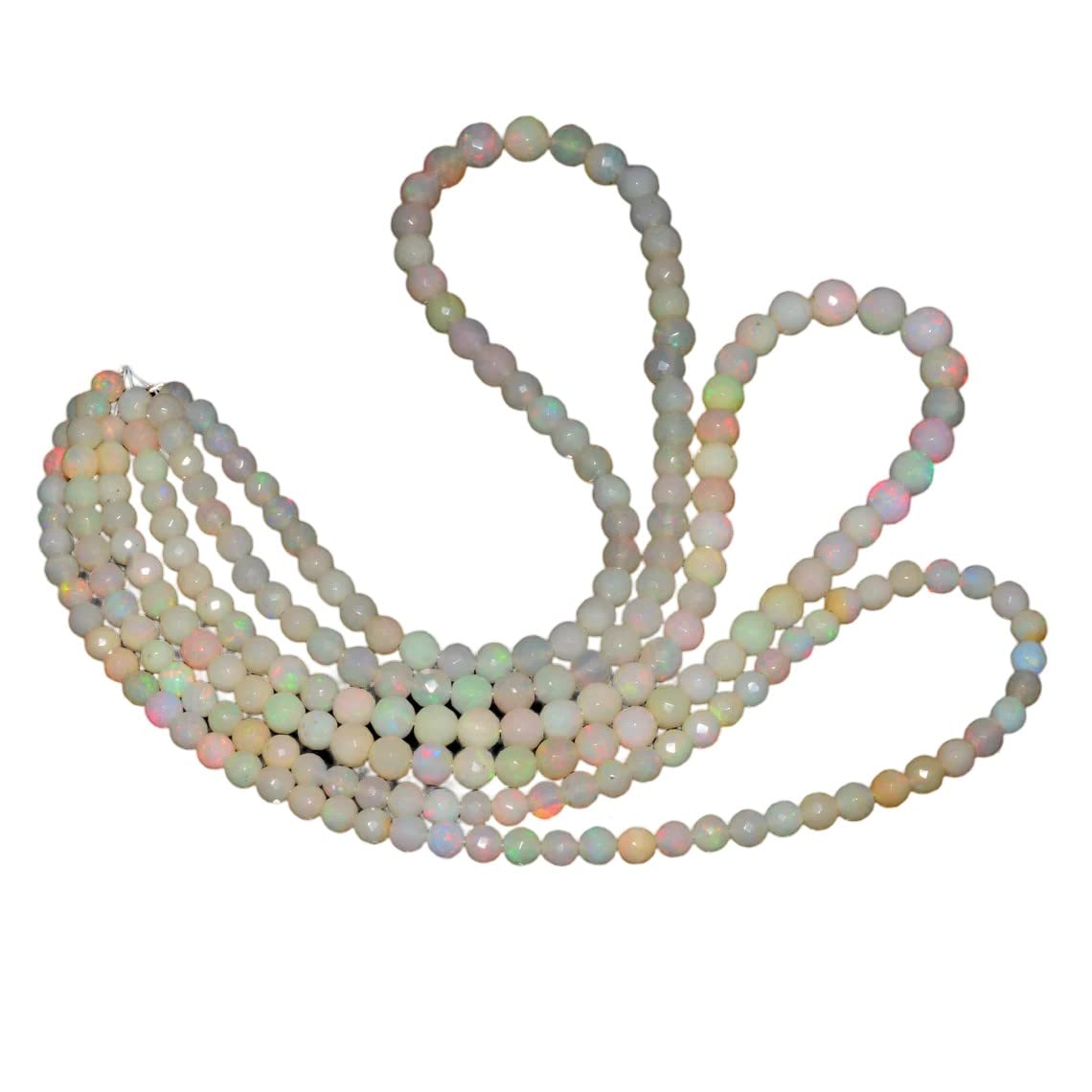 Opale éthiopienne Welo perles rondes 3-5mm pour réparer et monter vos colliers