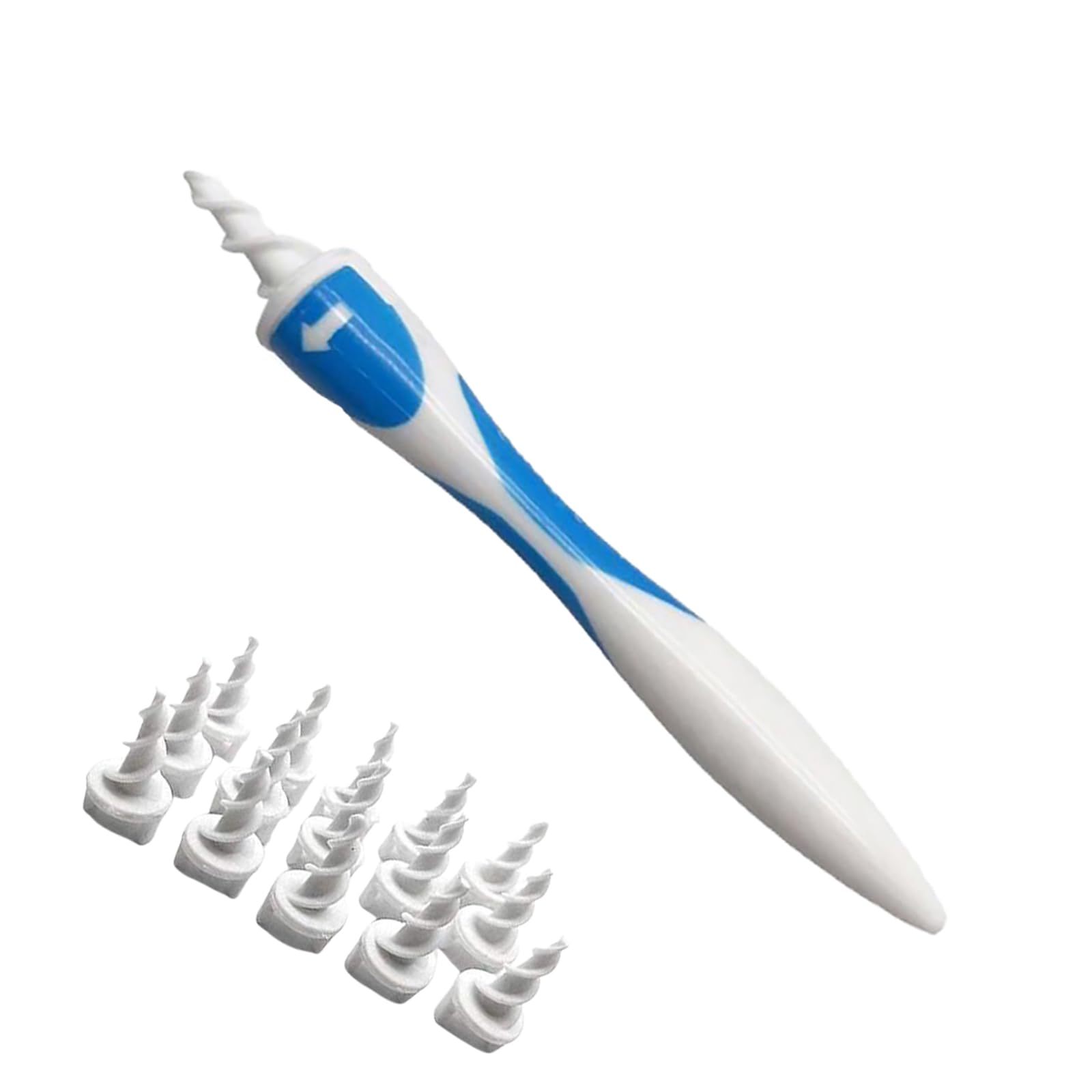– Spiral Ear Wax Removal Tool Kit with 16 Soft Tips - Safe, Reusable Ear Cleaner for Gentle Earwax Removal - Easy-to-Use Ear Cleaning Solution for All Ages