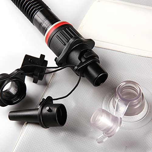 Kayak Air Valve Adaptor Inflatable Boat Air Valve Attachment Pump Converter Accessory Black Kayak Adaptor Inflatable Boat Pump Converter4