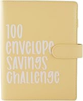 Vista 8 de Carpeta para desafíos de 100 sobres Una manera fácil y divertida de ahorrar dinero, kit de caja de desafíos de ahorro de efectivo, carpeta