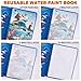 ArtCreativity 4 Pack Magic Water Coloring Books for Toddlers, Reusable Magic Water Pen Coloring Books for Kids - Mess Free Water Art Book for Toddlers - Travel Activity Toys, No-Mess Coloring