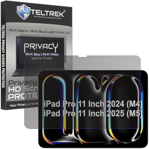 Image of Privacy Matte Anti Peep Screen Guard Compatible With Apple iPad Pro 11 Inch 2025 M5 Tab /iPad Pro 11 2024 M4 (11 inch Inch Tablet) Anti Spy Screenguard Not a Tempered Glass Screen Protector