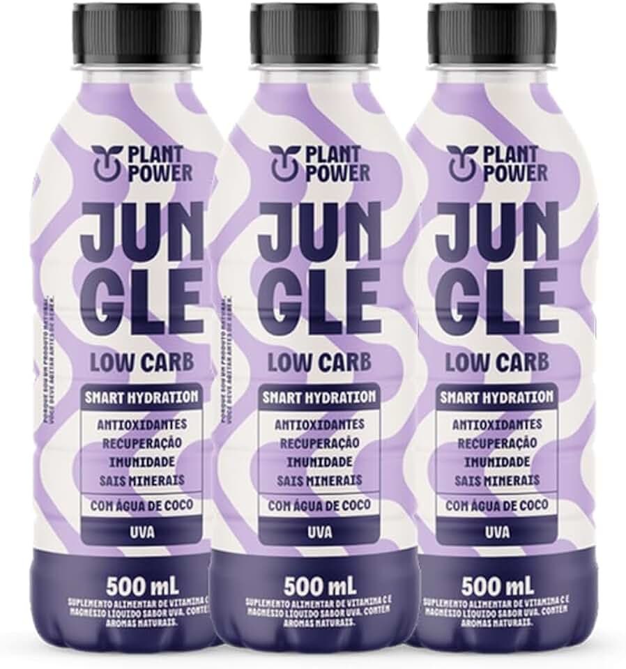 Kit 3X: Bebida Isotônica Low Carb Uva Jungle 500ml