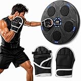 Music Boxing Machine Interattiva con LED a Parete e Bluetooth - 5 Pad Reattivi - Display Digitale - Guantoni INCLUSI - Beat Punch Allenamento Casa per Riflessi, Velocità e Coordinazione