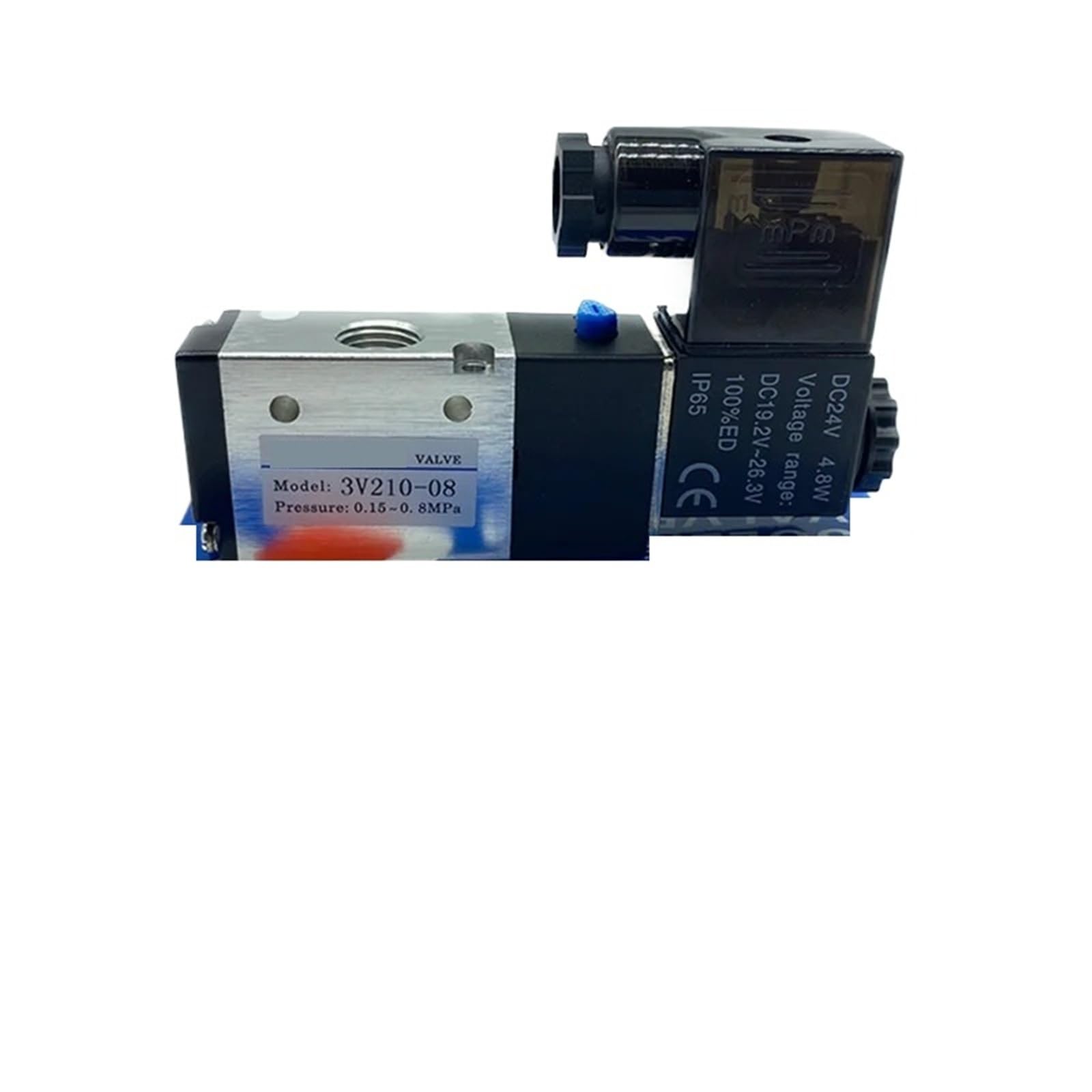 Électrovanne pneumatique 12V 24V 220V avec distributeur 3 voies 2 positions 1/4 PT