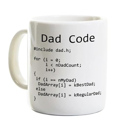 Dad Coding Programmer Coffee Mug - Dad Code C++ - Computer Science Software Engineer Gift