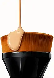 Pincel Mágico Hexagonal para Base – Alta Densidade, Acabamento Perfeito e Sem Marcas | Flawless Brush Tiktok | Estojo Portátil