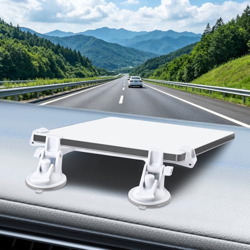 Olnverath Starlink Mini Car Mount for Dashboard, Suction Cup Mount for Dashboard & Windshield Ensures Stable Satellite Signal While Driving, Suitable for Most Vehicles(White)