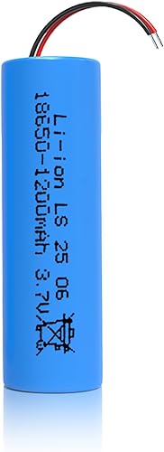 Batería recargable de iones de litio de 3.7 V 1200 mAh, baterías de iones de litio de 3.7 voltios sin conector, paquete de batería recargable 18650
