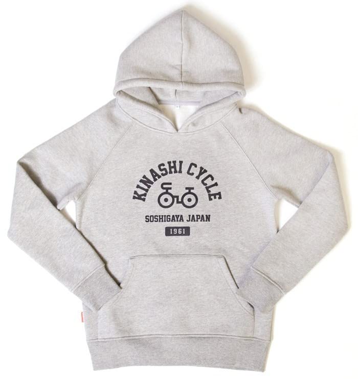 Amazon.co.jp: 木梨サイクル 自転車ロゴ 肉厚 パーカー S グレー