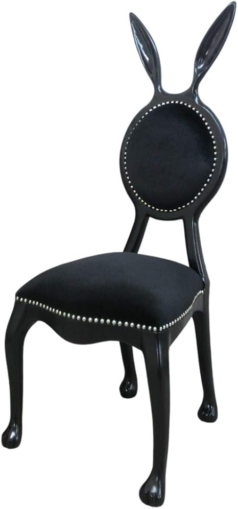 Amazon ラビットチェア 6107 8f44 うさぎ アリス プリンセス レトロ 幅49cm 奥行51cm 高さ118cm ブラックベロア ダイニングチェア オンライン通販 Amazon ラビットチェア 6107 8f44 うさぎ アリス プリンセス レトロ 幅49cm 奥行51cm 高さ118cm ブラックベロア ダイニングチェア オンライン通販