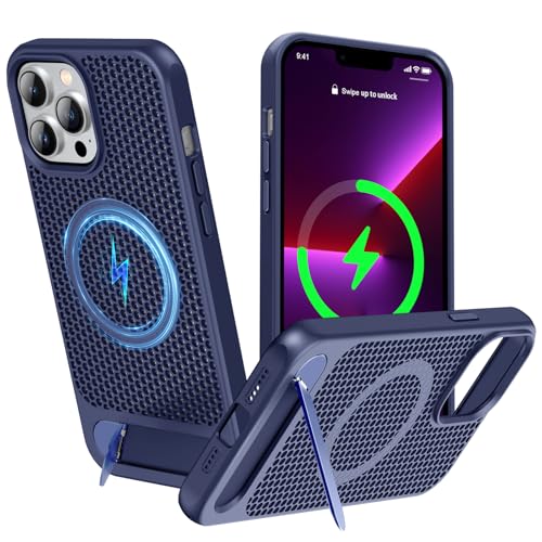 LOBRULLT iPhone 14 Prop P[X CrWuX^hAMX}zP[X MagsafeΉ pی Ice ArmourN[}bgf-lCr[u[