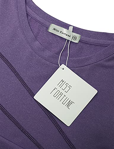 MISS FORTUNE Women's Exercise Tops for Yoga Hiking Running Gym, Moisture Wicking Ladies Workout Clothes, Women Active Shirts3