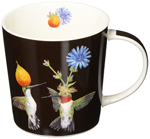 Paperproducts Design Decorative Bone China Mug Gift Box Set - Beverages, Hot, Cold Drinks, Tea – Artistic Designs, Decorated Mugs – 13.5 Ounces, Vicki Sawyer Doug & Cheryl Design