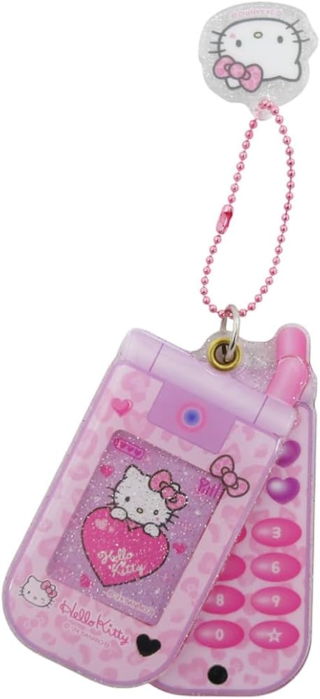 Amazon.co.jp: ハローキティ スライドガラケーキーホルダー ヒョウ